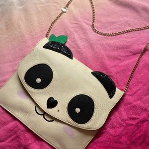 Beautiful panda purse betsey Johnson